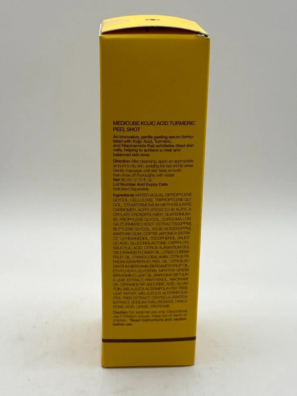 Medicube Kojic Acid Turmeric Peel Shot Exfoliating Serum (80 ml / 2.70 fl. oz.)